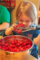 Pic of Fiery eating strawberries from mixer